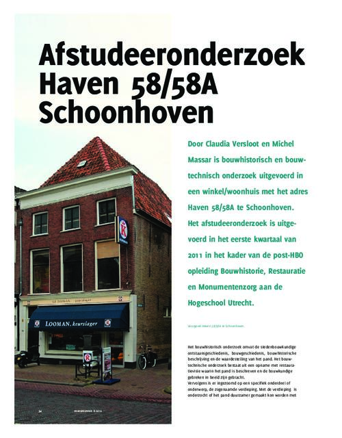 Haven 58-58a Afstudeeronderzoek Monumenten 6 (PDF)